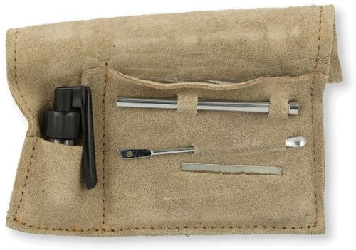 Snuf Set Chrom Finish Large Beige Snuf Set Chrom Finish Large Beige