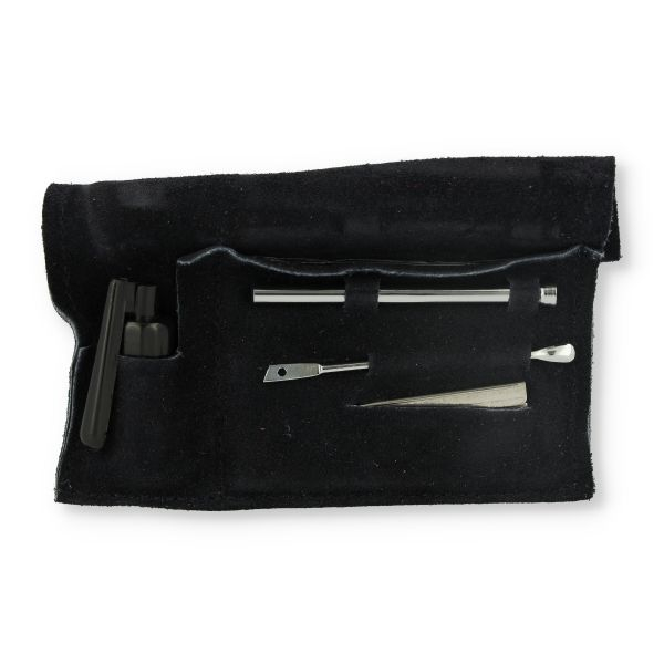Snuf Set Chrom Finish Large Schwarz Snuf Set Chrom Finish Large Schwarz