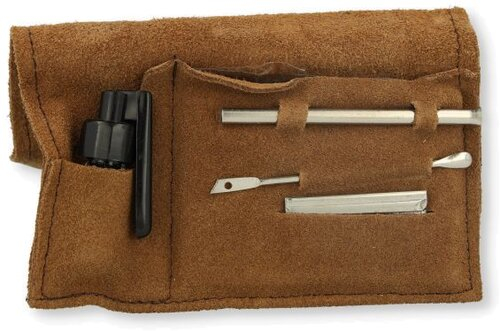 Snuf Set Nickel Finish Large Braun Snuf Set Nickel Finish Large Braun