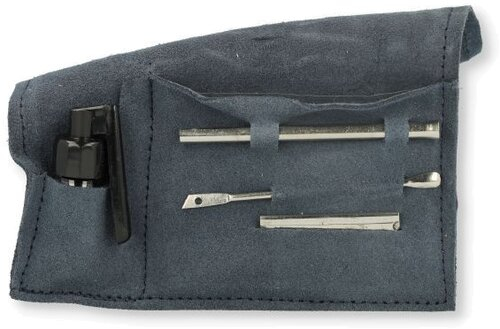 Snuf Set Nickel Finish Large Dunkelblau Snuf Set Nickel Finish Large Dunkelblau