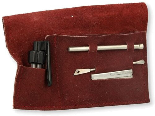 Snuf Set Nickel Finish Large Weinrot Snuf Set Nickel Finish Large Weinrot