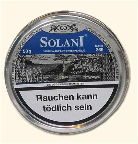 Solani Pfeifentabak Blau Blend 369 50g Dose