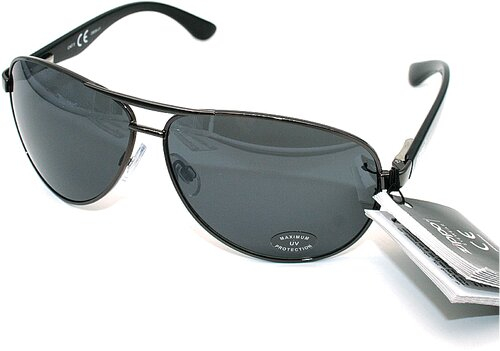 Sonnenbrille von Zippo, schwarz mit Satinbeutel Sonnenbrille von Zippo, schwarz mit Satinbeutel