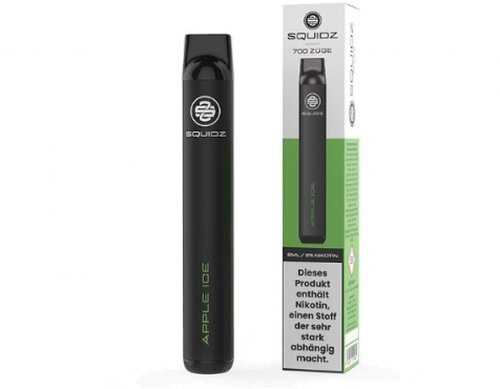SQUIDZ 700 Einweg E-Shisha E-Zigarette Apple Ice 20 mg Nikotin SQUIDZ 700 Einweg E-Shisha E-Zigarette Apple Ice 20 mg Nikotin
