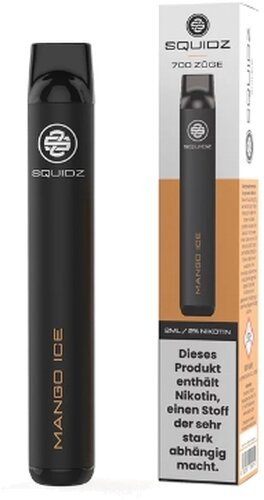 SQUIDZ 700 Einweg E-Shisha Mango Ice 20 mg Nikotin SQUIDZ 700 Einweg E-Shisha Mango Ice 20 mg Nikotin