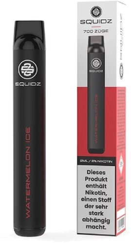 SQUIDZ 700 Einweg E-Shisha E-Zigarette Watermelon 20 mg Nikotin SQUIDZ 700 Einweg E-Shisha E-Zigarette Watermelon 20 mg Nikotin