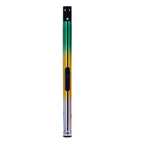 Stabfeuerzeug Piezo Prof Anodized Tube 3farbig grün-gelb-silber Stabfeuerzeug Piezo Prof Anodized Tube 3farbig grün-gelb-silber