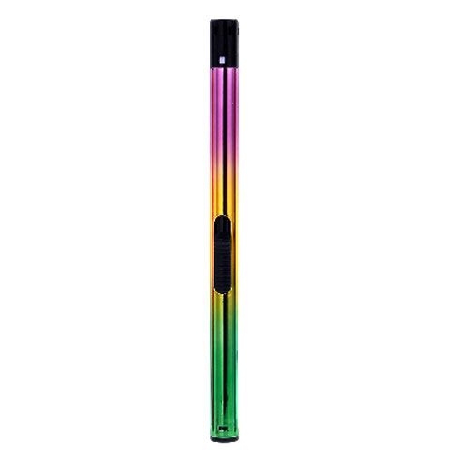 Stabfeuerzeug Piezo Prof Anodized Tube 3farbig lila-gelb-grün Stabfeuerzeug Piezo Prof Anodized Tube 3farbig lila-gelb-grün