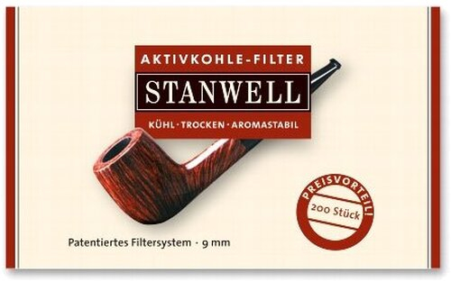 Stanwell Aktivkohlefilter Pfeifenfilter 200 Stück