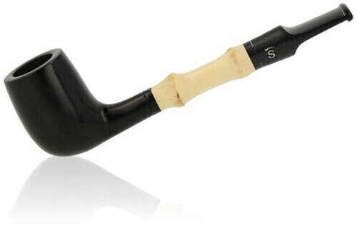 Stanwell Pfeife Bamboo 107 Black/Pol schwarz