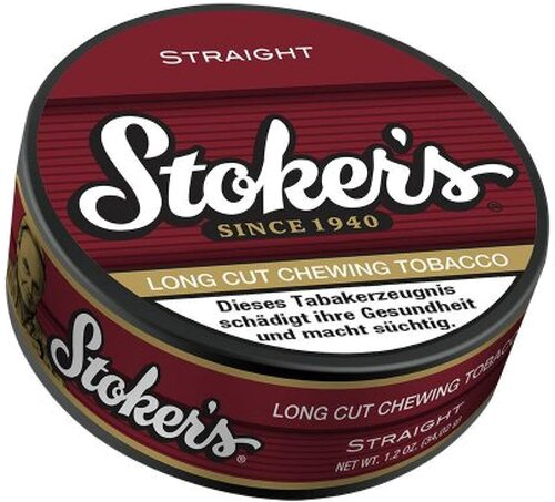 Stokers Straight Long Cut Chewing Tobacco - 34g Dose Kautabak Stokers Straight Long Cut Chewing Tobacco - 34g Dose Kautabak