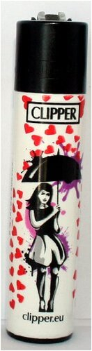 Clipper Feuerzeug Street Art Heart 2 - 3/4 Clipper Feuerzeug Street Art Heart 2 - 3/4