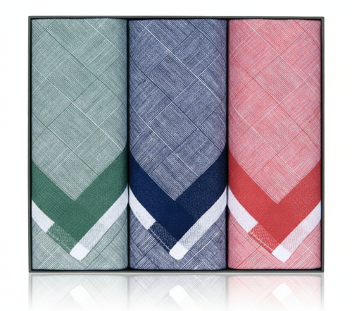 Stuco Kurt2 - 3er Set Schnupftücher Grün / Blau / Rot