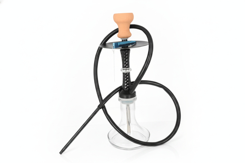 Super Heroes 47cm Shisha 1er Clicksystem Transparent / Schwarz