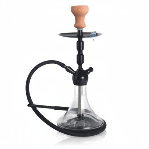 Super Heroes 48cm Shisha 1er Clicksystem Transparent / Schwarz