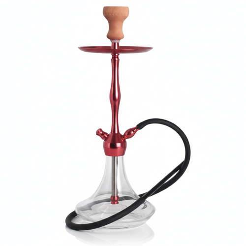 Super Heroes 56cm Shisha 1er Clicksystem Transparent / Rot