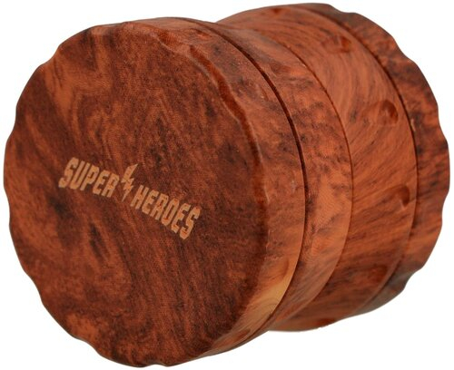 Super Heroes Grinder Kunststoff 4-teilig Ø 50 mm Holzoptik Super Heroes Grinder Kunststoff 4-teilig Ø 50 mm Holzoptik