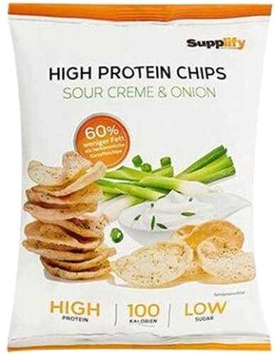 Supplify High Protein Chips Sour Cream & Onion 50g Chips Tüte