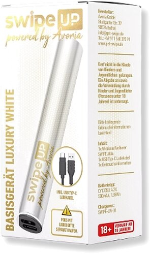 Swipe UP powered by Avoria Akkuträger Luxury White Swipe UP powered by Avoria Akkuträger Luxury White