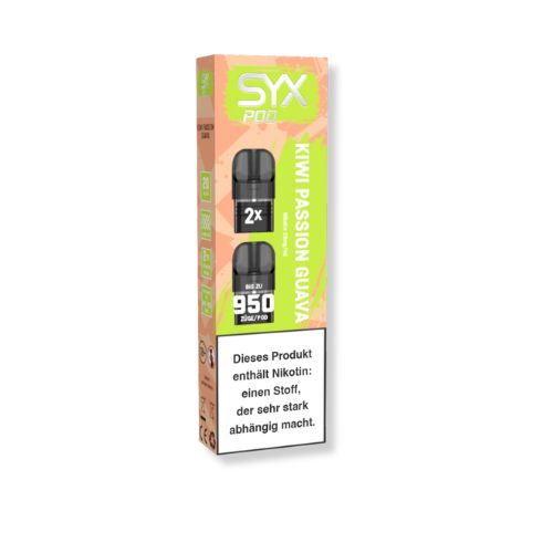 SYX Pod Cartridge Kiwi Passion Guava 2x2ml 20mg