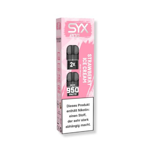 SYX Pod Cartridge Strawberry Ice Cream 2x2ml 20mg