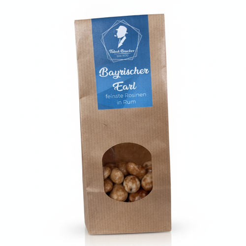 Tabak Brucker Bayrischer Earl feinste Rosinen in Rum 100g