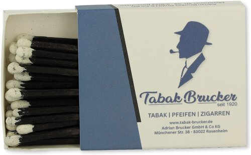 Tabak Brucker Streichhölzer Schwarz 