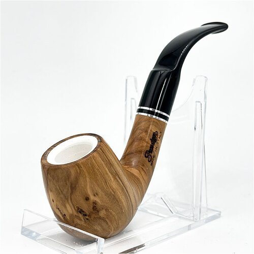 Tabakpfeife Passatore Oliva con schiuma, Meerschaumpfeife, Olivenholz Tabakpfeife Passatore Oliva con schiuma, Meerschaumpfeife, Olivenholz