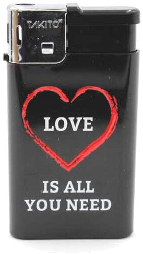 Takito Elektronikfeuerzeug Love is all you need Motiv Takito Elektronikfeuerzeug Love is all you need Motiv
