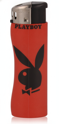 Takito Feuerzeug Maxi Electronic Curve Playboy rot