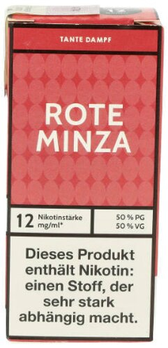 Tante Dampf  Liquid Rote Minza 12mg Tante Dampf  Liquid Rote Minza 12mg
