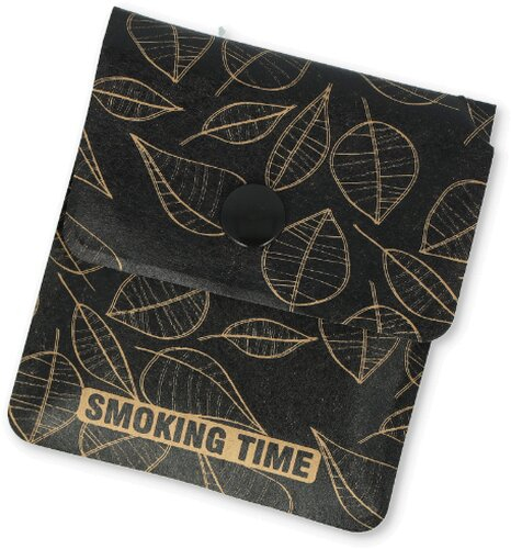 Taschenascher aus Recyclingmaterial mit Folie schwarz