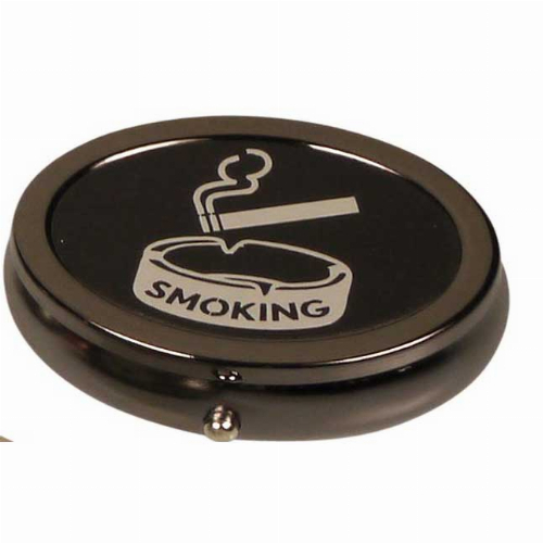 Taschenascher Oval schwarz Taschenascher Oval schwarz