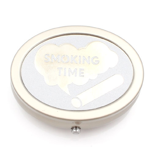 Taschenascher Oval Smoking Time silver Taschenascher Oval Smoking Time silver