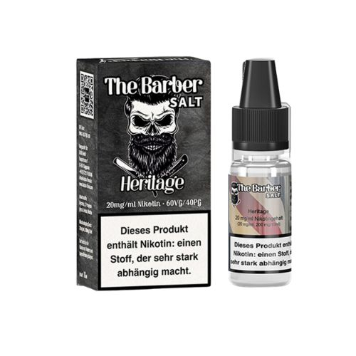 The Barber by Kapkas Flava Salt Heritage Nikotinsalz Liquid 20 mg The Barber by Kapkas Flava Salt Heritage Nikotinsalz Liquid 20 mg