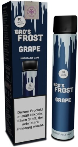 The Bros Frost Einweg E-Zigarette Grape 10mg The Bros Frost Einweg E-Zigarette Grape 10mg