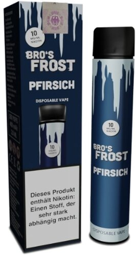 The Bros Frost Einweg E-Zigarette Pfirsich 10mg The Bros Frost Einweg E-Zigarette Pfirsich 10mg