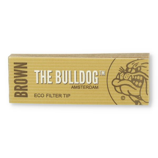 The Bulldog Eco Slim Filter Tips Brown perforiert 33 Stück The Bulldog Eco Slim Filter Tips Brown perforiert 33 Stück