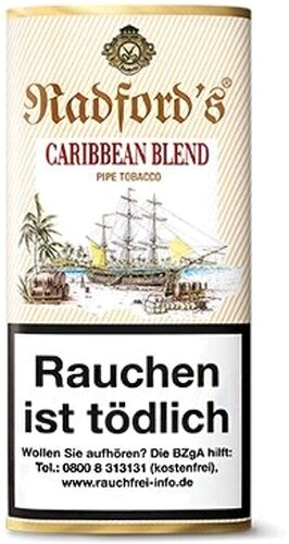 Thomas Radford Pfeifentabak Caribbean Blend 50g Päckchen Thomas Radford Pfeifentabak Caribbean Blend 50g Päckchen