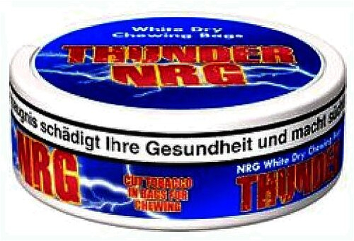 Thunder Chewing Bags NRG White Dry 13,2 g Dose Thunder Chewing Bags NRG White Dry 13,2 g Dose