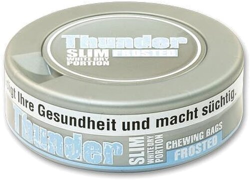 Thunder Chewing Bags Slim White Dry Frosted 13,2g Dose