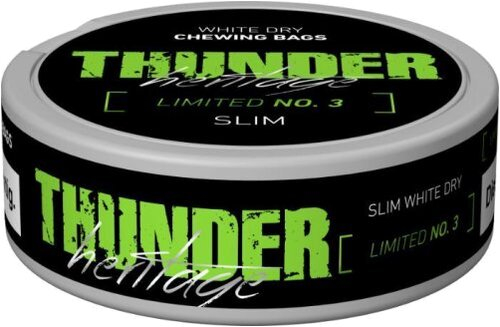 Thunder Heritage Limited No.3 Limette-Minze Chewing Bags (Artikel wird nicht mehr hergestellt) Thunder Heritage Limited No.3 Limette-Minze Chewing Bags (Artikel wird nicht mehr hergestellt)