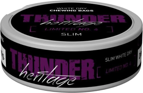 Thunder Heritage Limited No.4 Pfefferminze Lakritz Chewing Bags Thunder Heritage Limited No.4 Pfefferminze Lakritz Chewing Bags