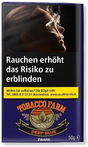 Tobacco Farm Deep Blue Zware 50g Päckchen