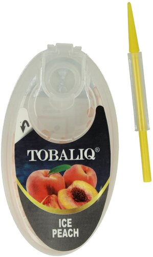 Tobaliq Aroma Kapseln Ice Peach 1x100 Stück mit Stick
