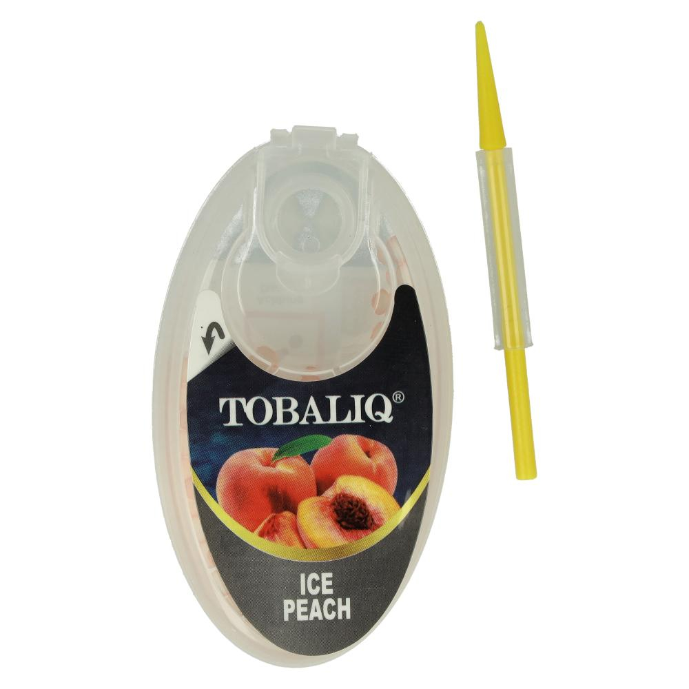 Tobaliq Aroma Kapseln Ice Peach 1x100 Stück mit Stick Tobaliq Aroma Kapseln Ice Peach 1x100 Stück mit Stick