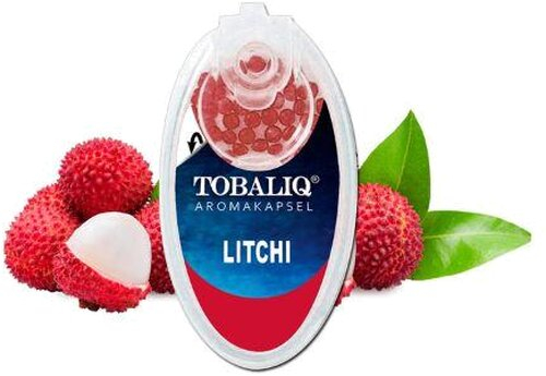 Tobaliq Aroma Kapseln Litchi 1x100 Stück mit Stick Tobaliq Aroma Kapseln Litchi 1x100 Stück mit Stick