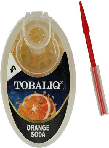 Tobaliq Aroma Kapseln Orange Soda 1x100 Stück mit Stick
