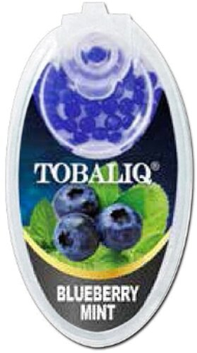 Tobaliq Blueberry Mint Aromakapseln 1x100 Stück mit Stick