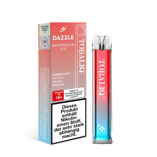 TobaliQ Dazzle Einweg E-Zigarette Watermelon Ice 20mg TobaliQ Dazzle Einweg E-Zigarette Watermelon Ice 20mg